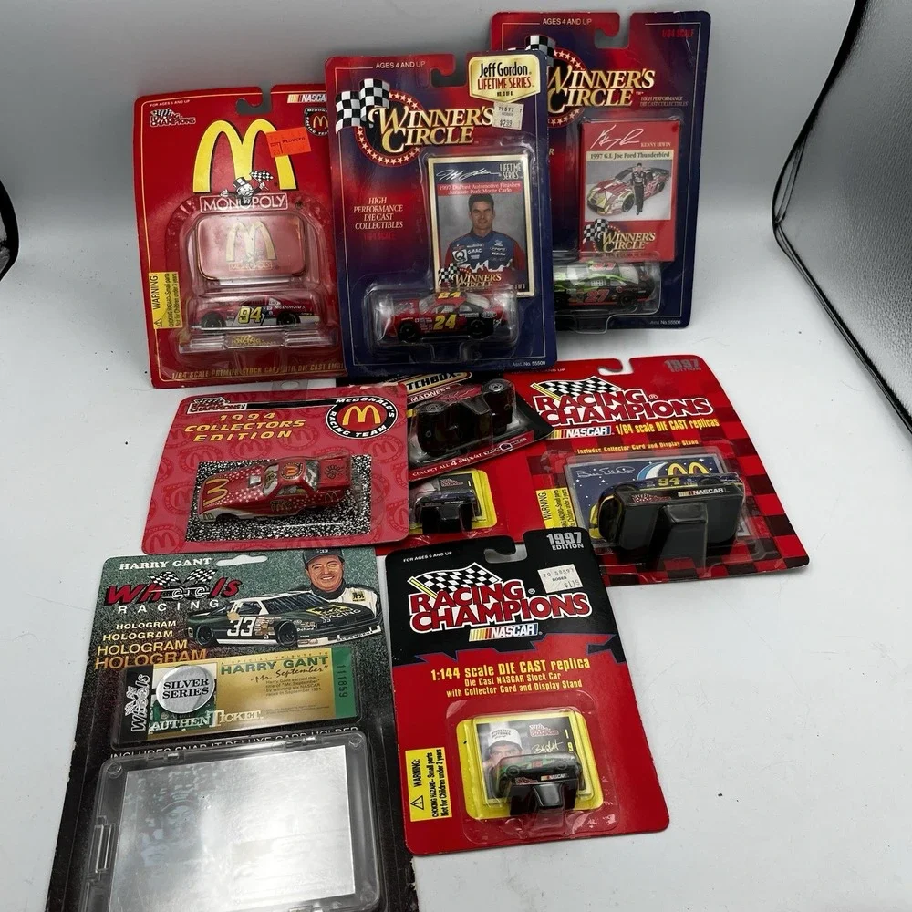 Lot of Die Cast Nascar Cars Mixed McDonalds Bill Elliot Racing